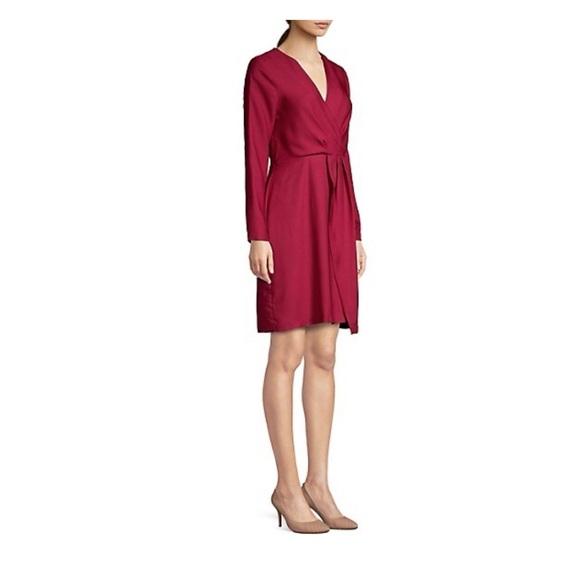 H by Halston Faux Wrap Fit & Flare Dress - Picture 3 of 10